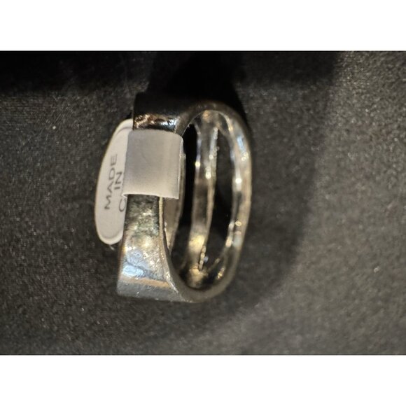 NEW Fashion CZ Moissanite Stacked Eternity Silvertone Ring Women 17 US 7 - Picture 8 of 8